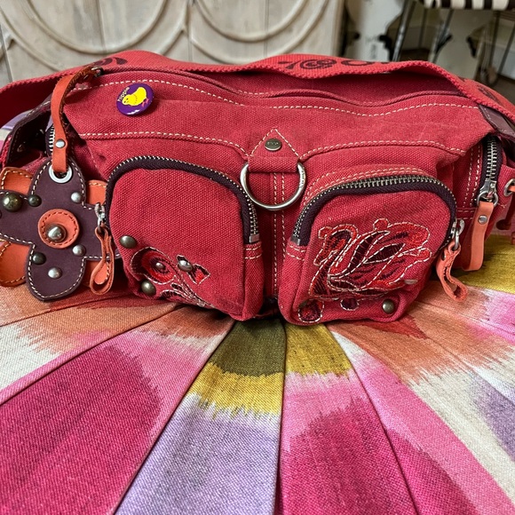 Oilily Handbags - Oilily red hippie handbag